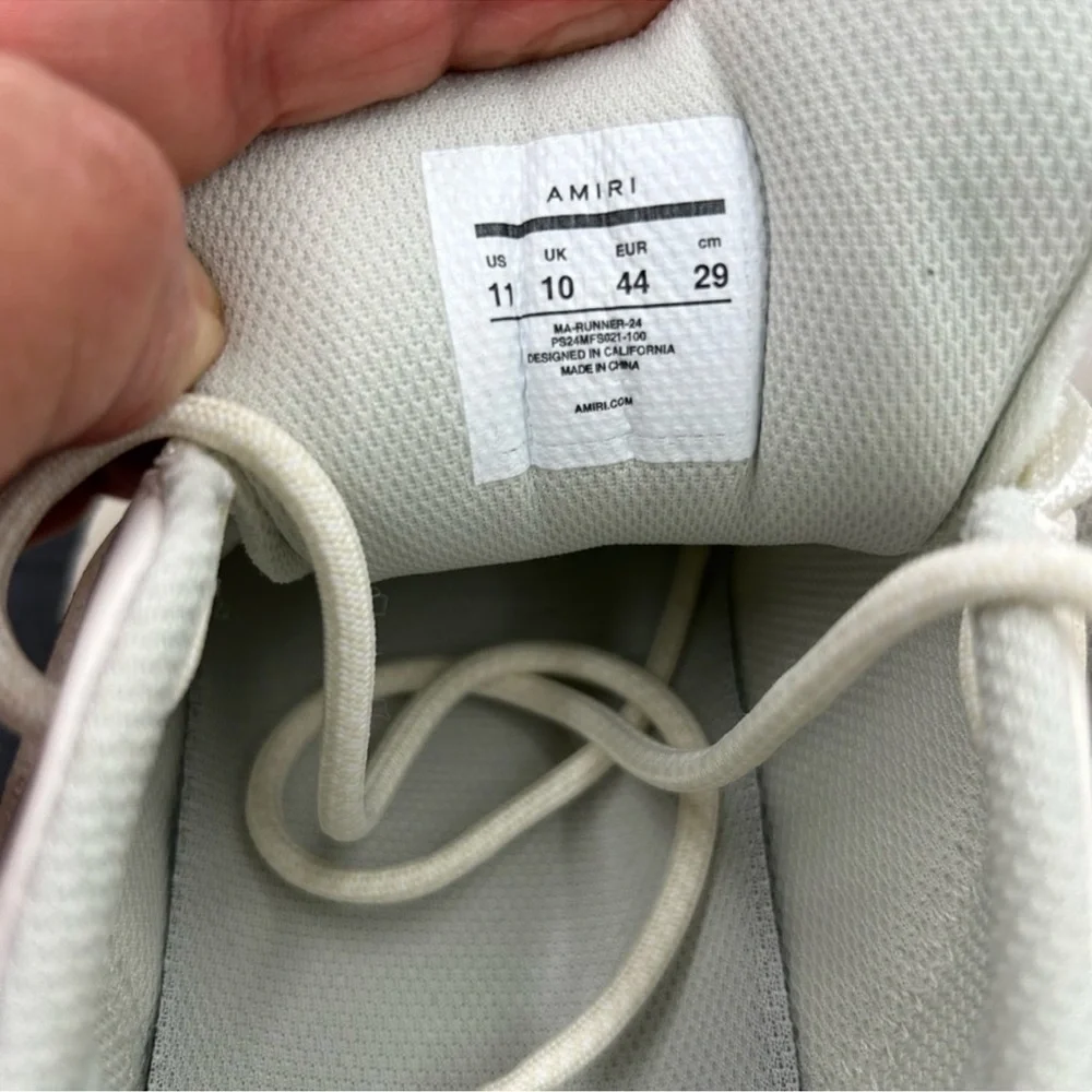 Men’s Gucci Amiri leather/mesh sneakers size 11